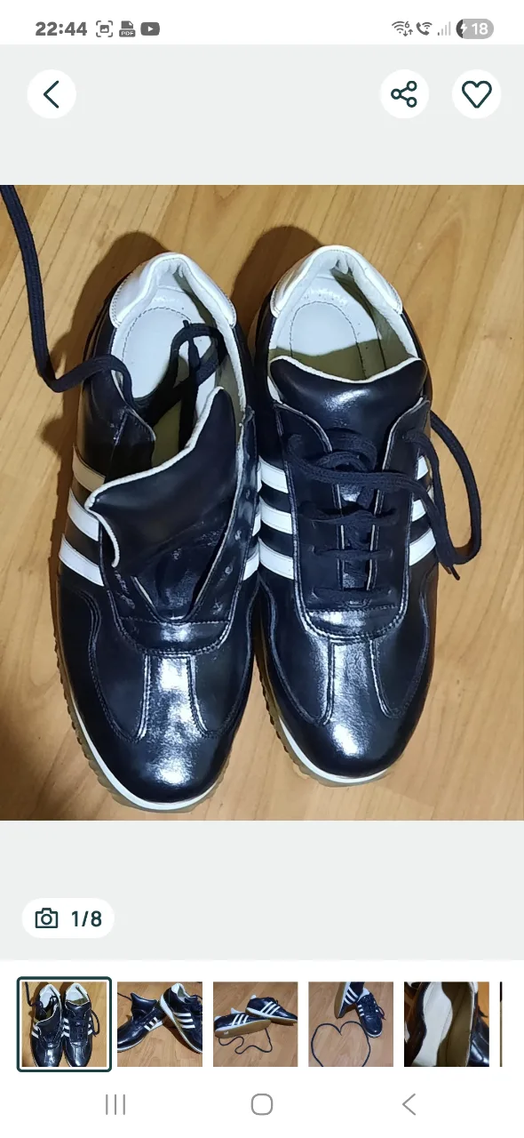 Pantof piele, tip adidași, Nou – fotografia 1 din 5