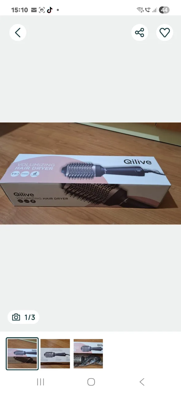 Ondulator Qilive 3 in 1  cu aer cald pentru volum.      
Est – fotografia 3 din 3