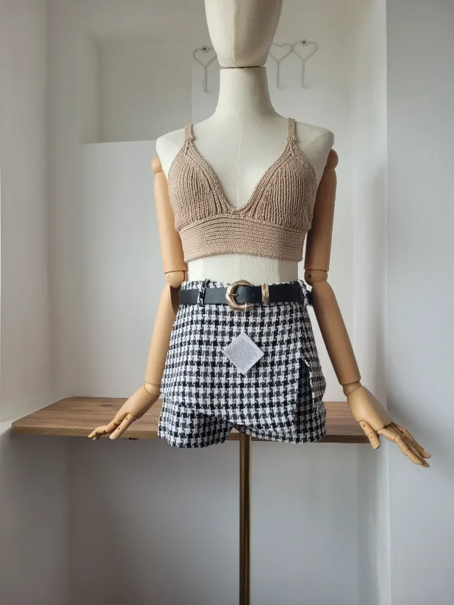 Bustieră Top tricotat cu nervuri – Gina Tricot – Mărimea M  – Nou – Timisoara, Timiș