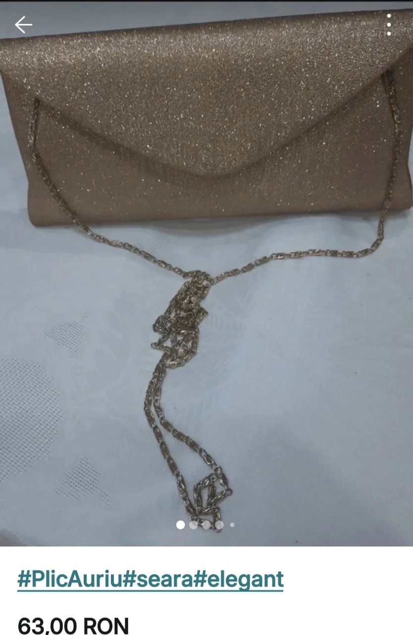 Plic auriu, folosit – fotografia 1 din 2
