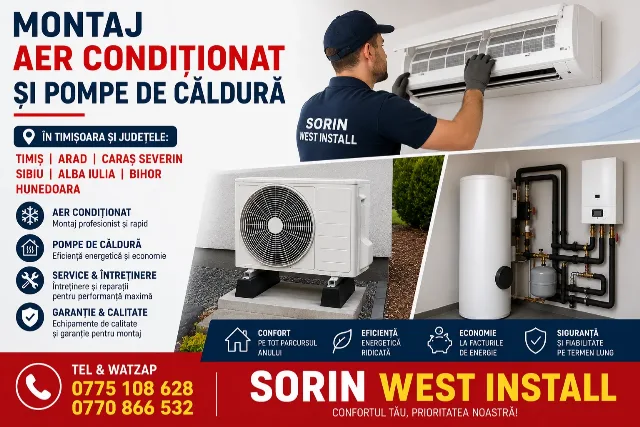 MONTAJ CLIME ȘI POMPE DE CĂLDURĂ REPARATII ȘI MONTAJ CLIME – Timisoara, Timiș