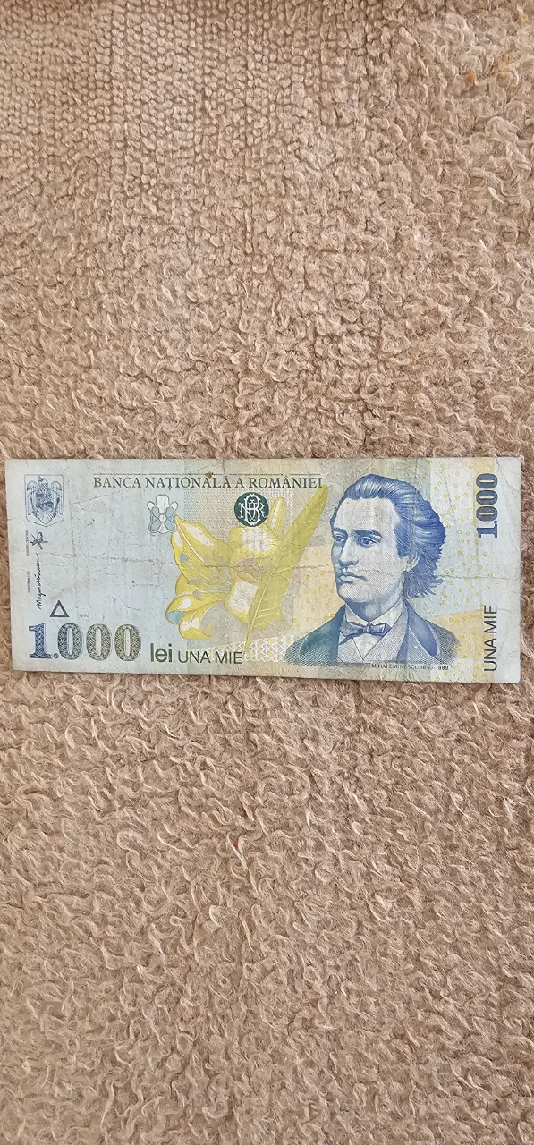 Bancnota 1ooo lei din anul 1998 – fotografia 1 din 2