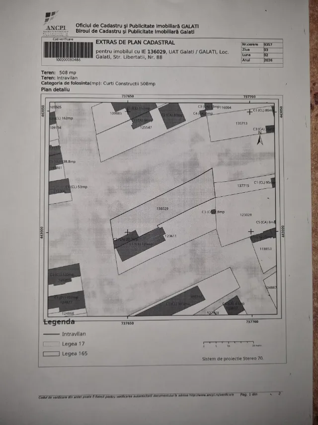 Teren pt construcții,zona G Cosbuc – fotografia 2 din 2