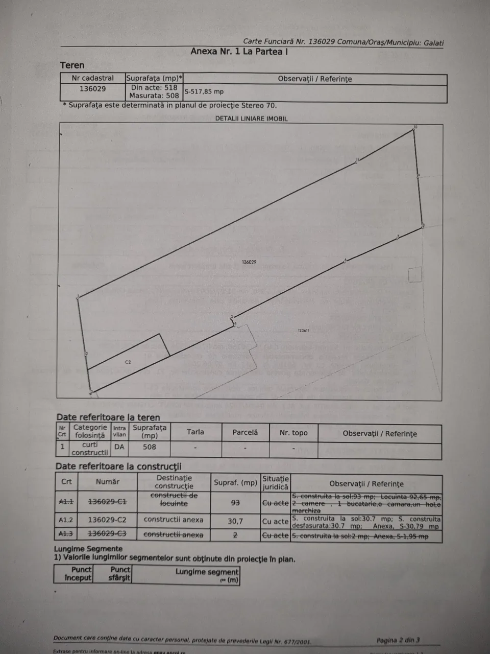 Teren pt construcții,zona G Cosbuc – fotografia 1 din 2