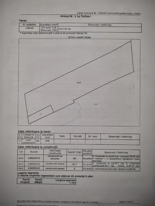 Teren pt construcții,zona G Cosbuc – fotografia 1 din 2