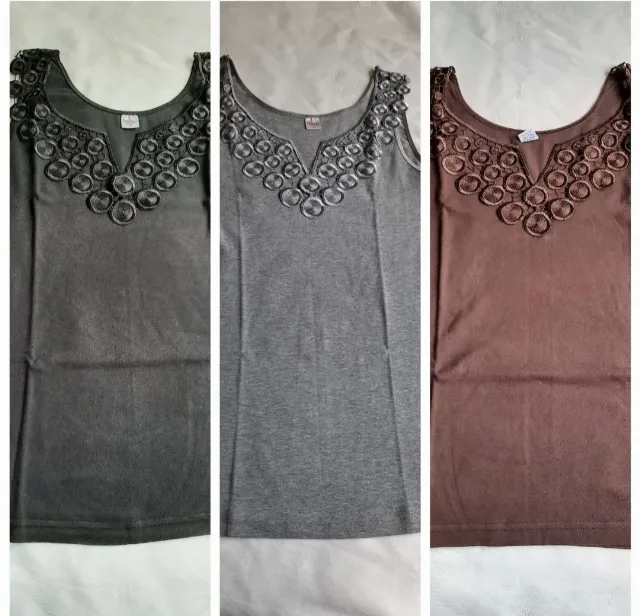 Set 3 topuri cu dantela, folosit – Sector 5, București