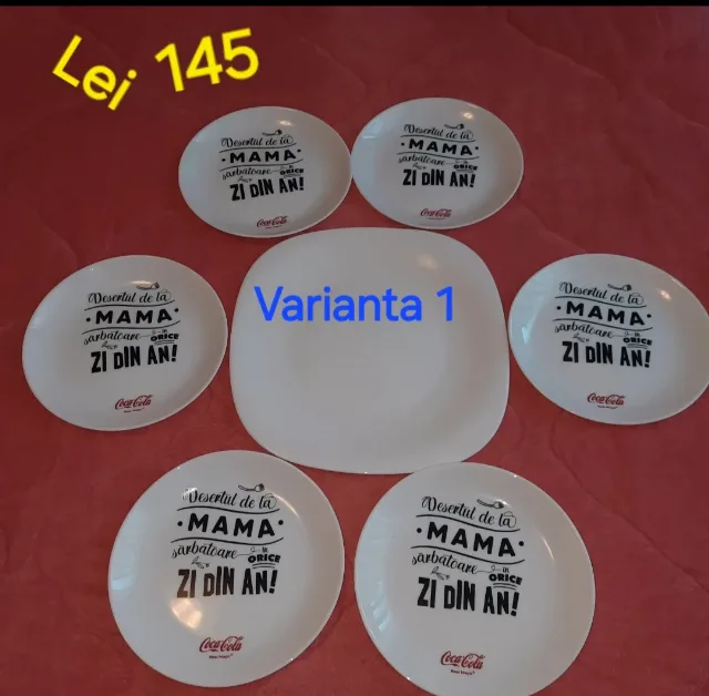 Farfurii pentru desert cu mesaj, diverse variante, Nou – fotografia 2 din 6