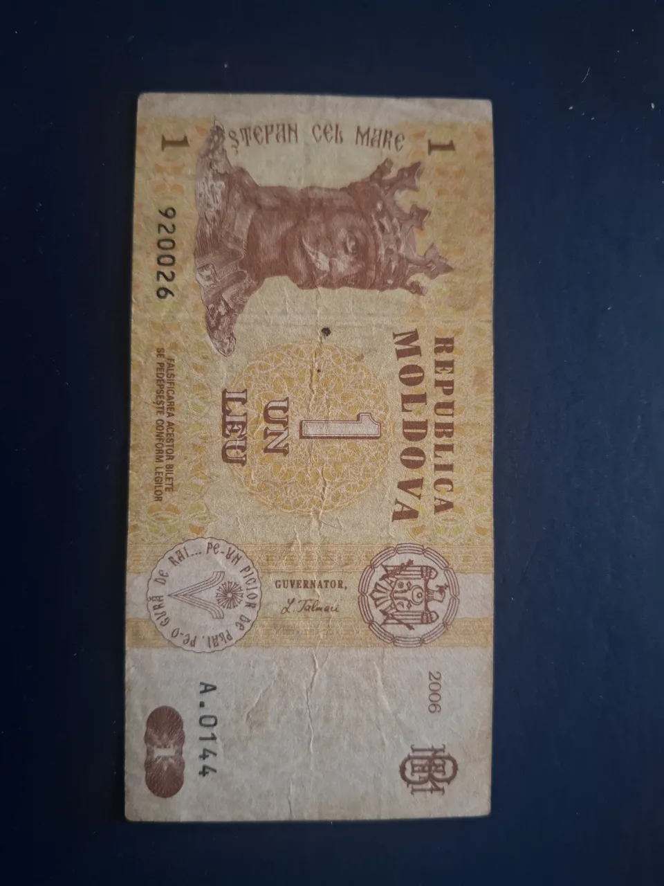 1 leu republica moldova – fotografia 1 din 2