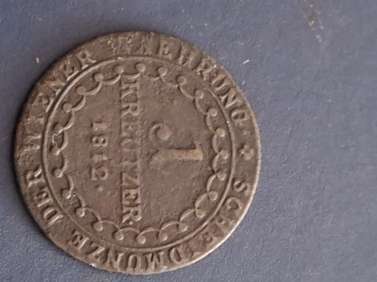 moneda 1 kreuzer 1812 – fotografia 1 din 2