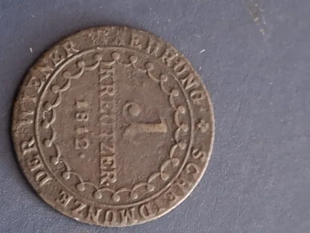 moneda 1 kreuzer 1812 – Craiova, Dolj