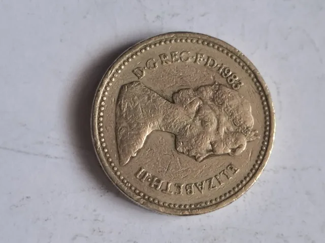 moneda 1 pound 1983 – fotografia 2 din 2