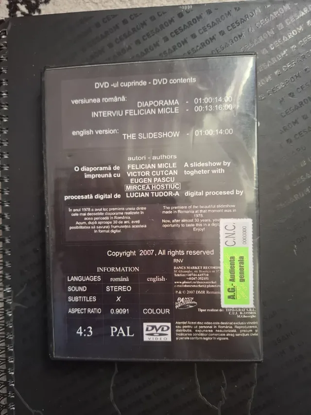 dvd film gradina celor 5 continente – fotografia 2 din 2