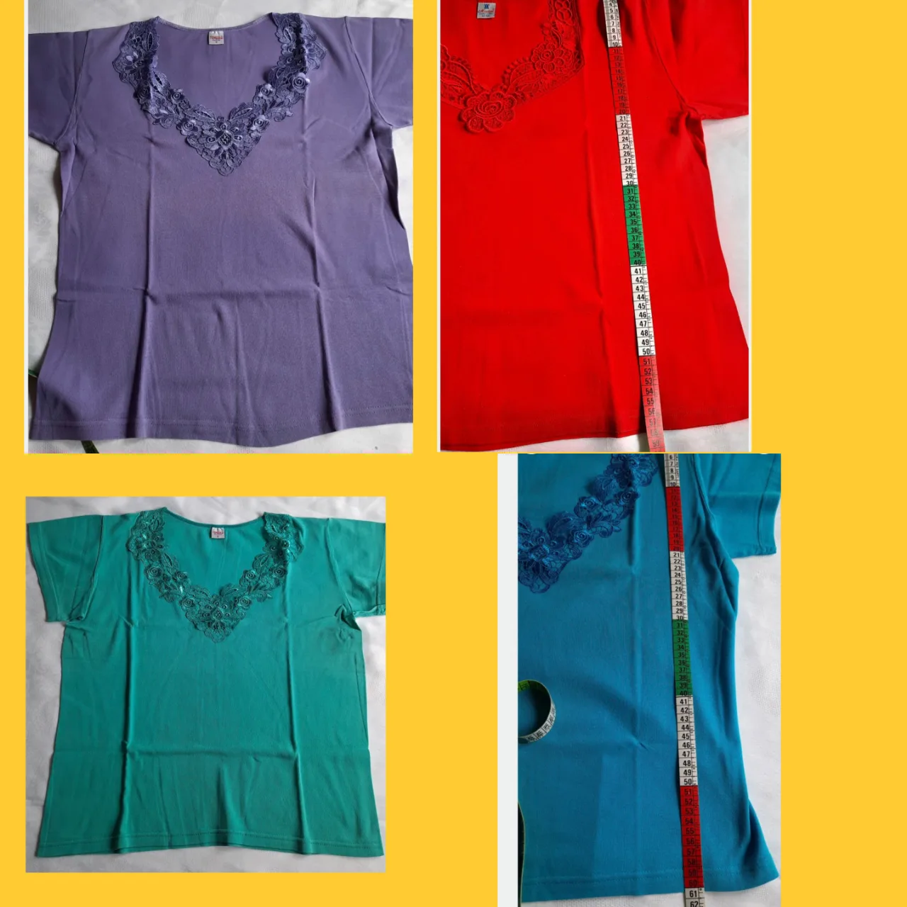 4 Tricouri damă, vezi descrierea, folosite – fotografia 1 din 8
