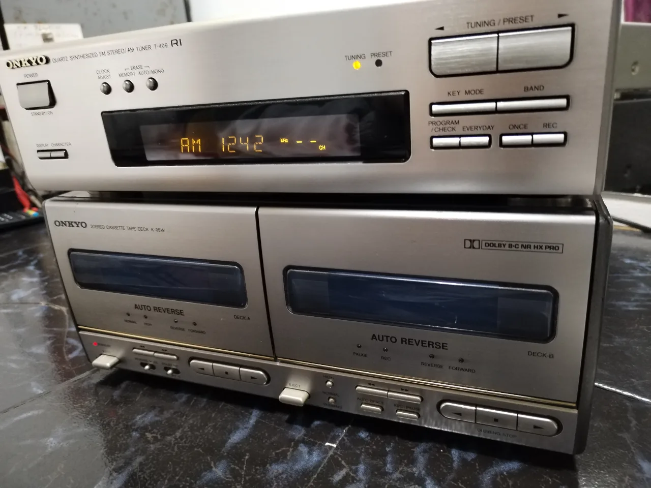 Dublu deck autorevers Onkyo K-05W – fotografia 1 din 8