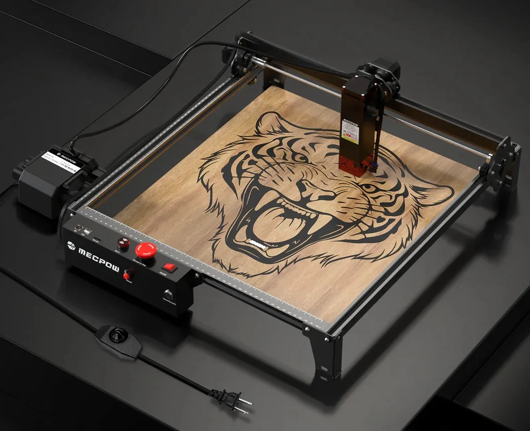 Laser CNC Mecpow X3 Pro, 10W optic real, 410x400mm + Air assist -NOU – fotografia 1 din 8