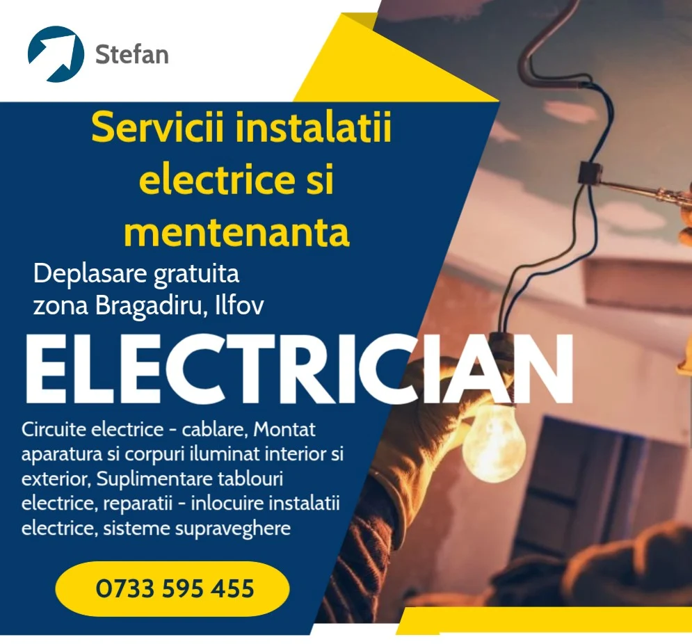Electrician, servicii instalatii electrice si mentenanta – fotografia 1 din 1