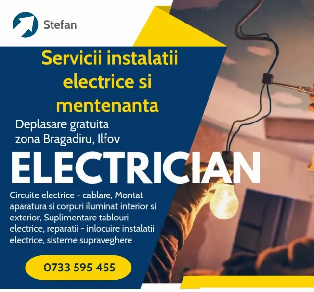 Electrician, servicii instalatii electrice si mentenanta – Bragadiru, Ilfov