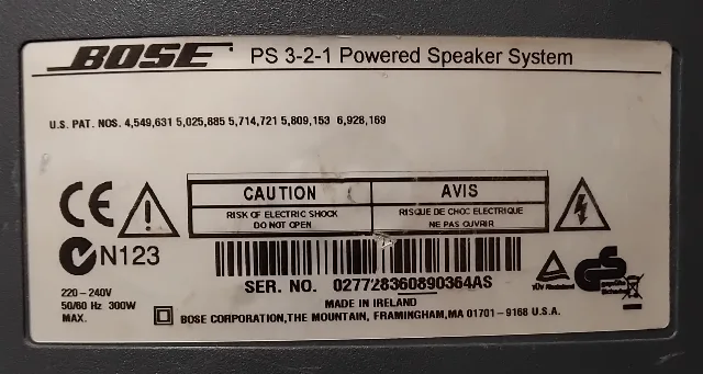 Sistem Bose ,subwoofer +2 sateliți dubli – fotografia 2 din 5
