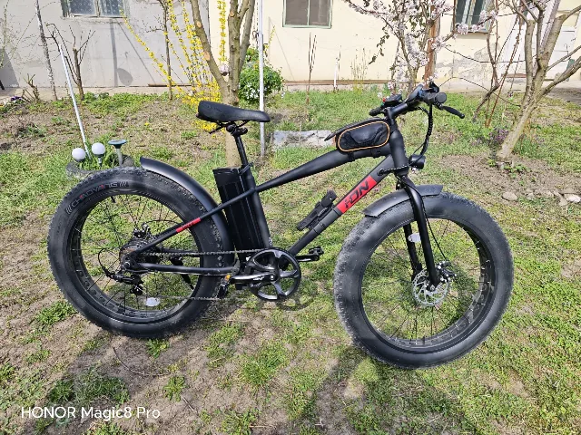 Bicicleta electrica Fat Bike neagră – Aiud, Alba