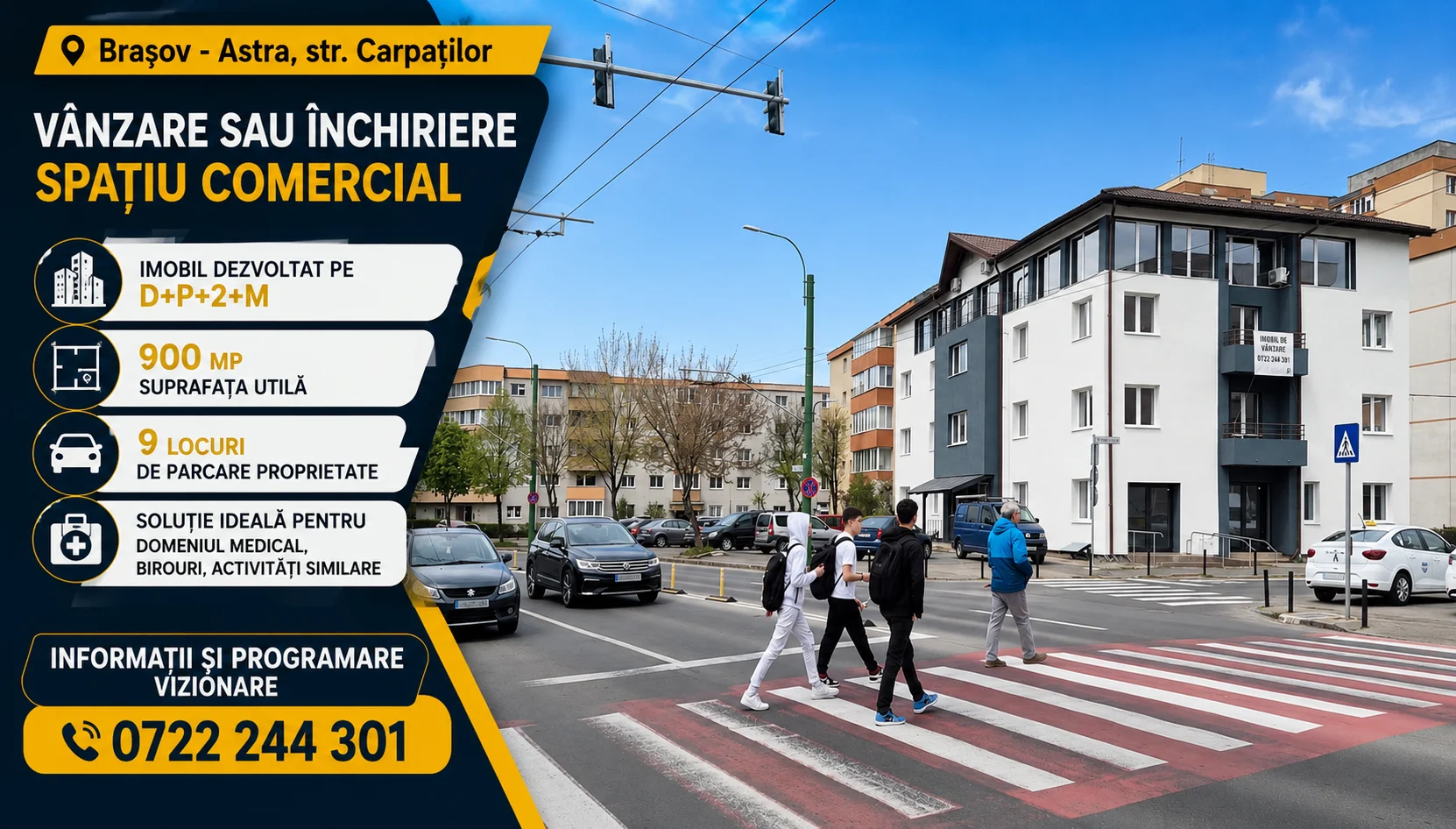 Spatiu comercial ideal pentru clinică medicală, birouri, activități similare. – fotografia 1 din 7