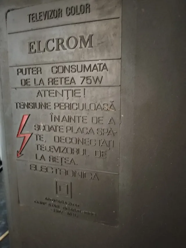 televizor color Elcrom românesc – fotografia 8 din 8