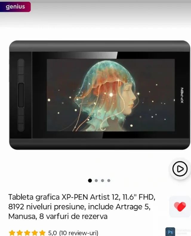 Tableta grafica XP-PEN artist 12 – fotografia 4 din 8