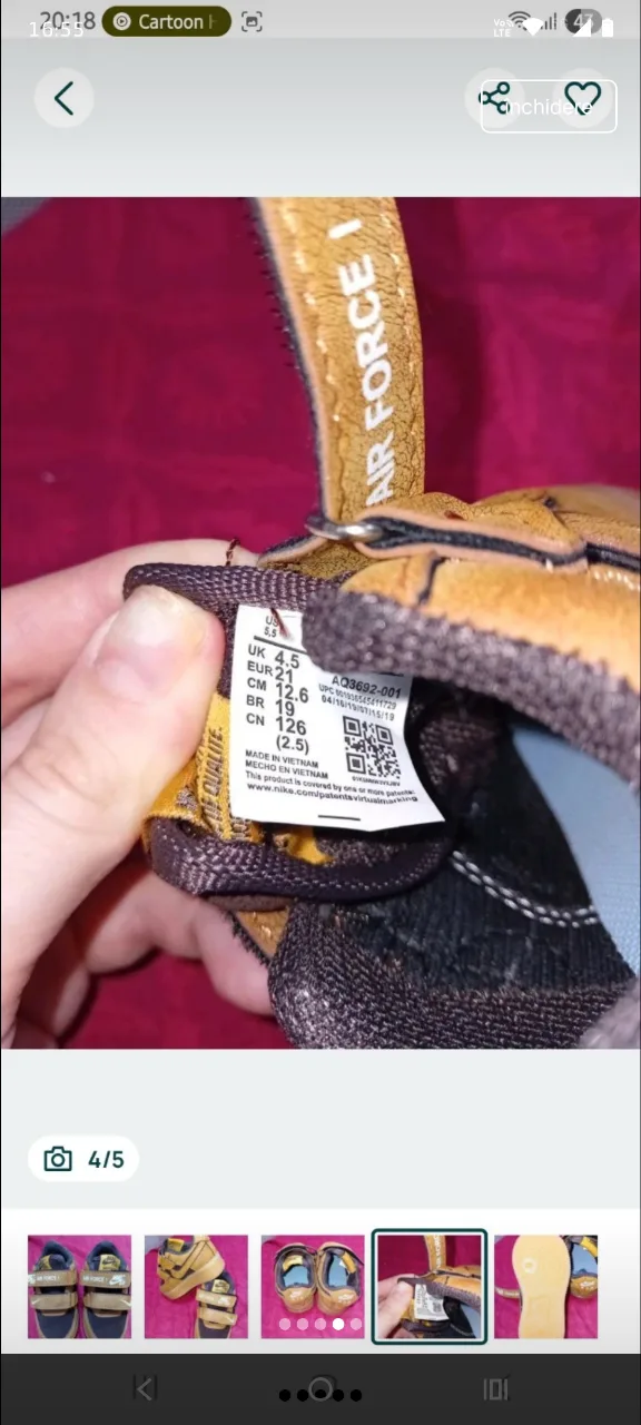Vand încălțăminte copii Nike – fotografia 4 din 5
