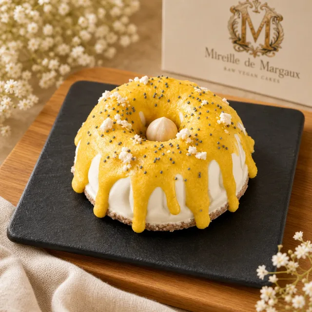 Bundt Artizanal Raw Vegan Golden Tropicale – fotografia 3 din 4