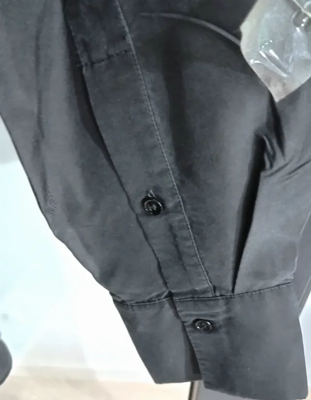 Bluza din matase H&M neagra, maneca lunga: – fotografia 4 din 8