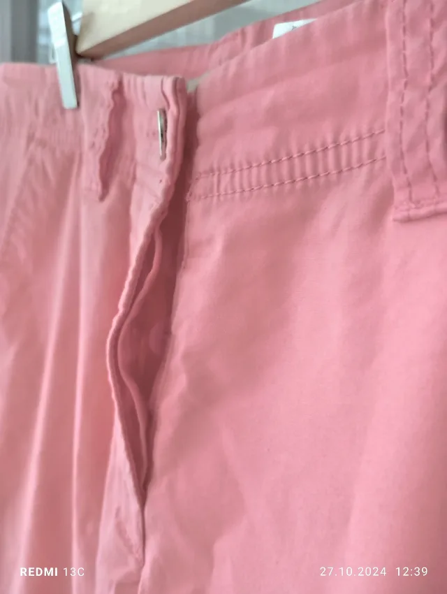 Pantalonii Stefanel roz, lungi, de toamna- primavara: noi, fara eticheta – fotografia 5 din 8