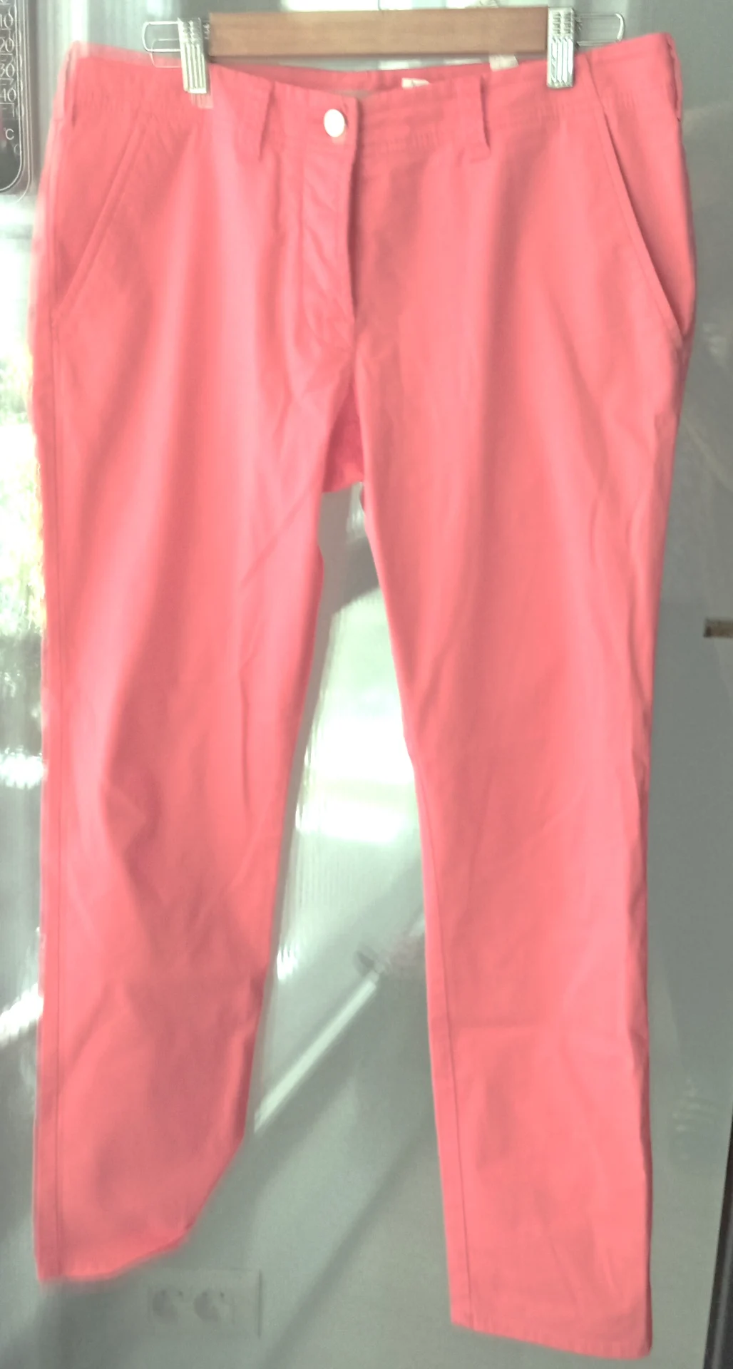 Pantalonii Stefanel roz, lungi, de toamna- primavara: noi, fara eticheta – fotografia 1 din 8