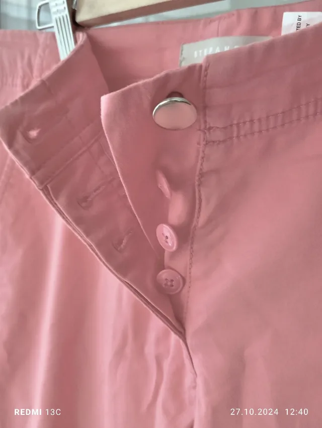 Pantalonii Stefanel roz, lungi, de toamna- primavara: noi, fara eticheta – fotografia 4 din 8