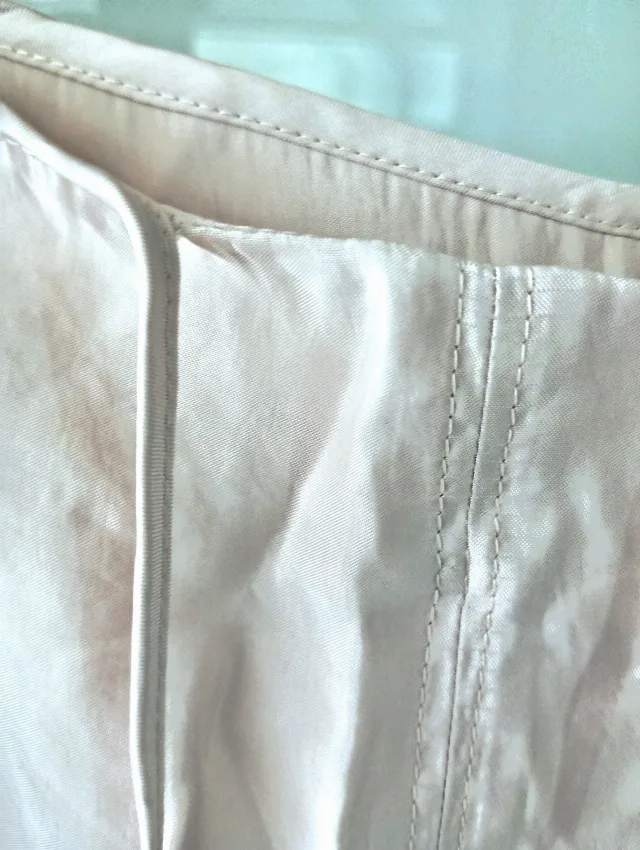 Fusta sau jupon H&M bej matasos cu dantela – fotografia 7 din 8
