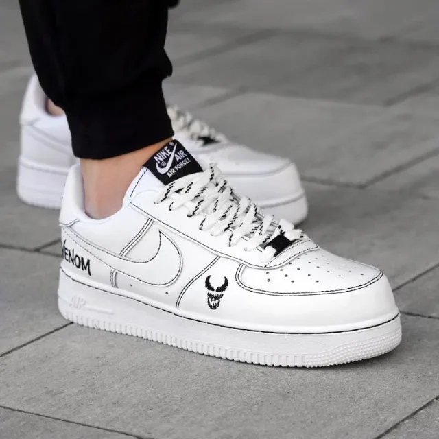 NIKE AF1 LOW WMNS WHITE/BLACK – fotografia 6 din 6