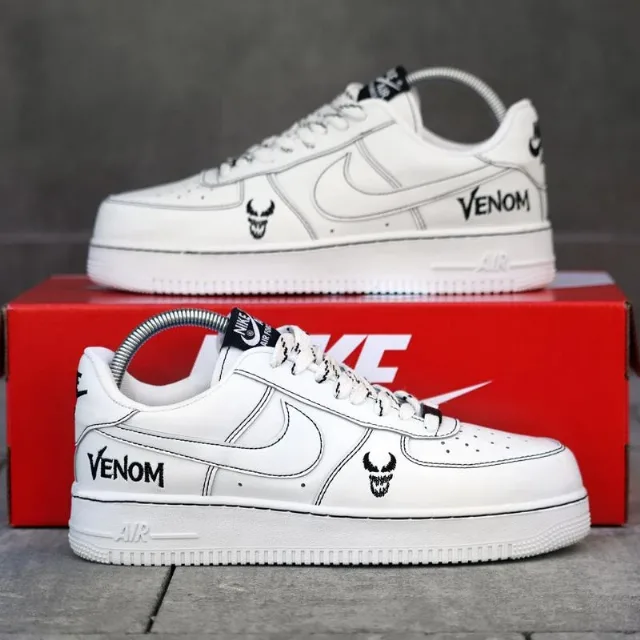NIKE AF1 LOW WMNS WHITE/BLACK – fotografia 2 din 6