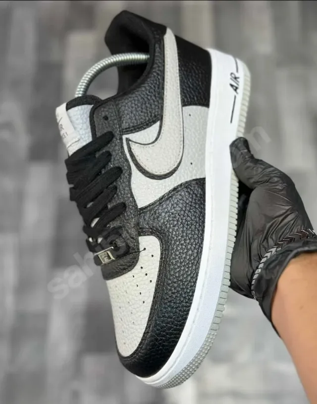 NIKE AIR FORCE 1 LOW BLACK & GRAY – fotografia 3 din 6