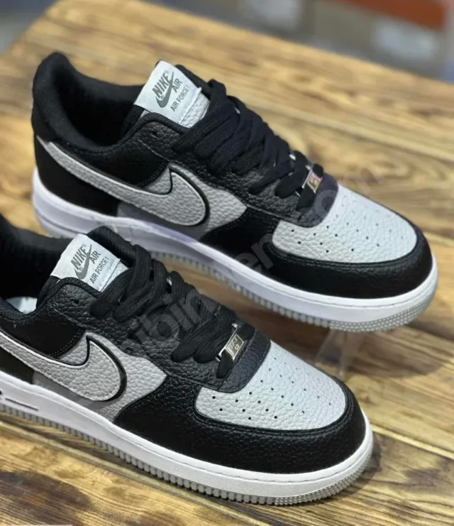 NIKE AIR FORCE 1 LOW BLACK & GRAY – fotografia 6 din 6