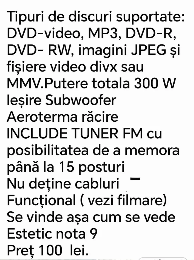 DVD CD cu TUNER FM SAMSUNG – fotografia 3 din 3