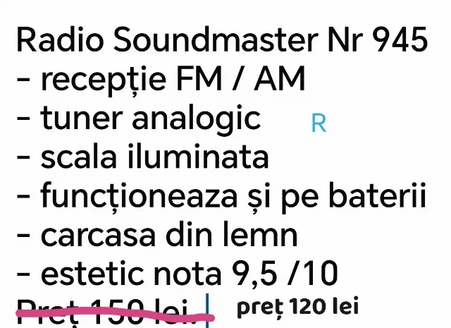 radio Soundmaster – fotografia 3 din 3