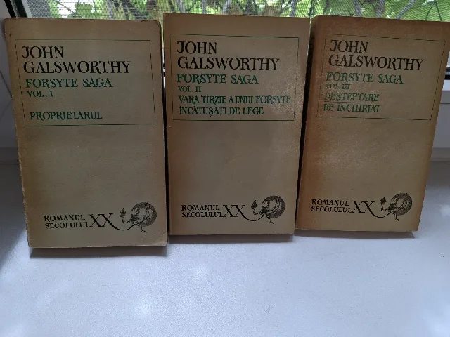 Forsyte Saga-John Galsworthy (Ed. 1969), Set 3 volume de colecție
Vând setul complet – Sector 5, București