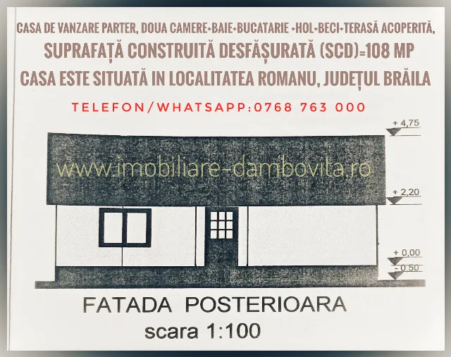 Casă si teren de vânzare la Romanu, Brăila – fotografia 3 din 8