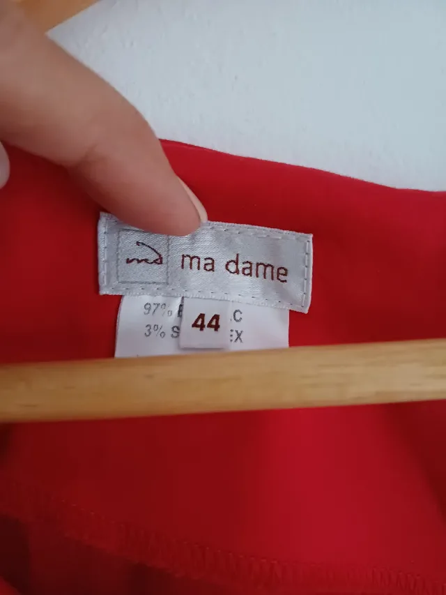 Rochie superbă în stil retro, de un roșu vibrant, brand madame – fotografia 6 din 8