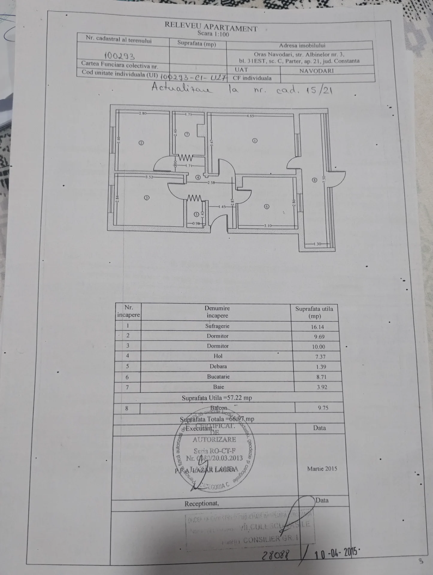 VAND APARTAMENT 70 MP 4 CAMERE DECOMANDAT BAIE WC DE SERVICIU BALCON CONSTRUIT GAZE CENTRALA TERMICA NAVODARI PARTER NAVODARI ZONA EST PRET 75000EURO – Navodari, CONSTANTA