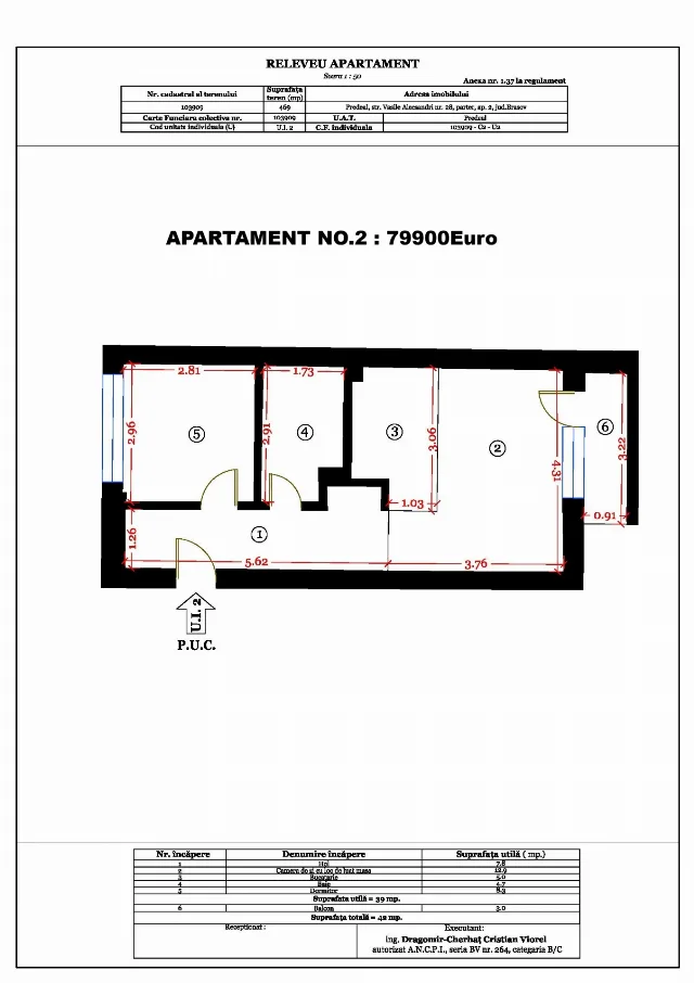 PREDEAL-Proprietar-Dezvoltator AP 2CAM 2023,bucataria mobilata,vedere Partie Clabucet – fotografia 2 din 8