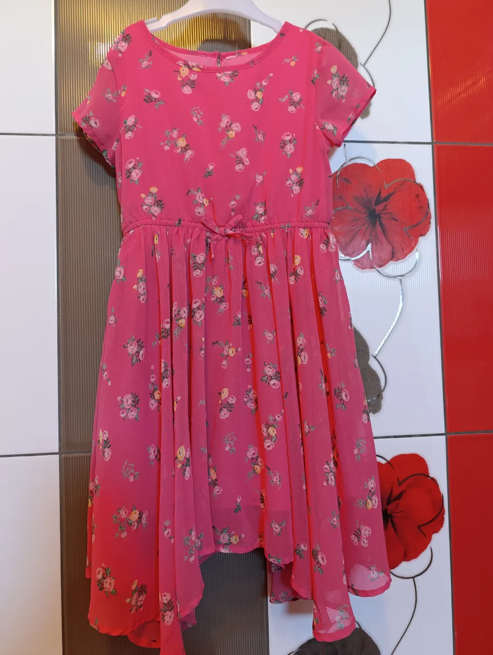 Rochie eleganta de vara, fetițe,7-8ani – fotografia 1 din 4