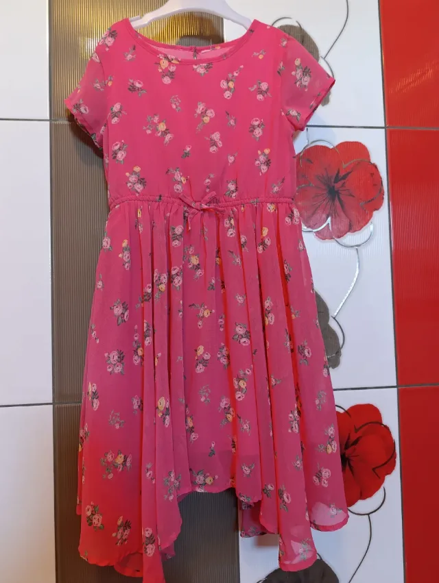 Rochie eleganta de vara, fetițe,7-8ani – fotografia 1 din 4