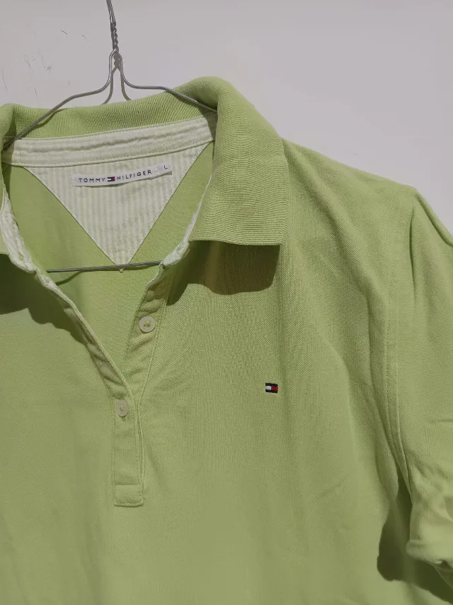 Tricou dama verde Tommy Hilfiger elegant M/L - stare foarte buna – fotografia 3 din 6