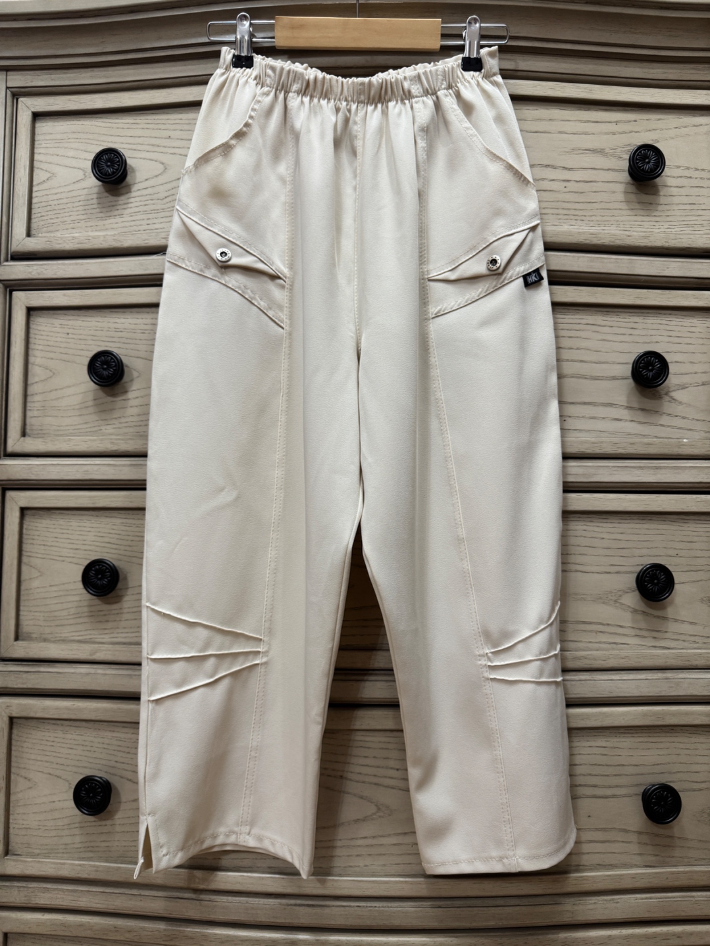 Pantaloni cu talie înaltă, fabricați în Franța, mărime S. – fotografia 1 din 4