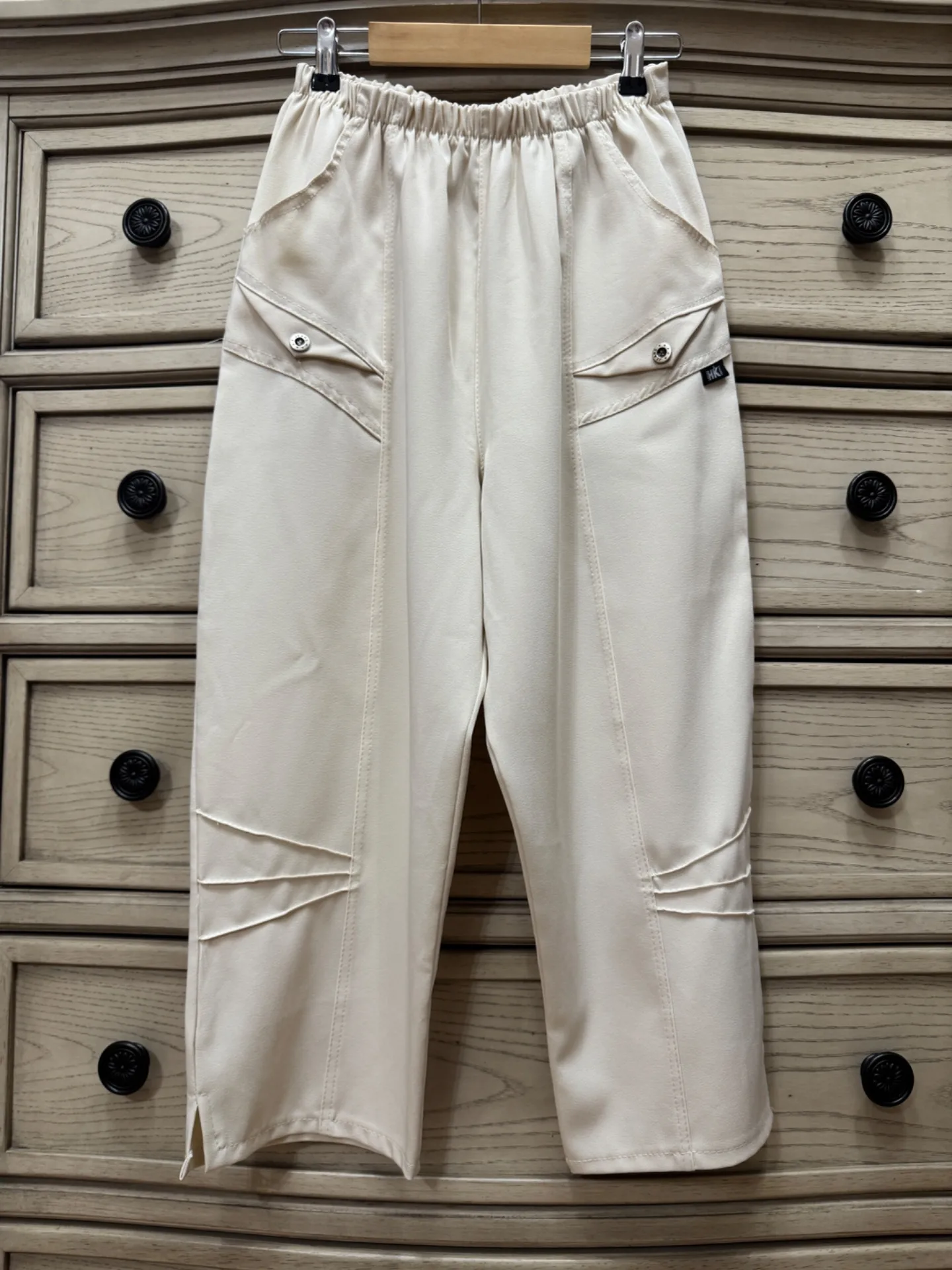Pantaloni cu talie înaltă, fabricați în Franța, mărime S. – fotografia 1 din 4