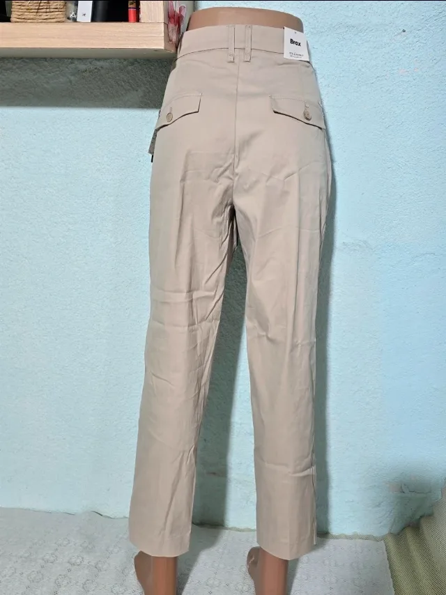 Pantaloni de vara, dama cu talie inalta, M – fotografia 3 din 8